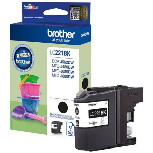 BROTHER INK CARTRIDGE LC221 BLACK