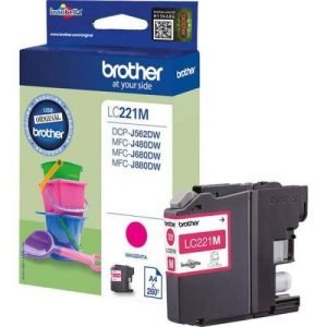 BROTHER INK CARTRIDGE LC221 MAGENTA