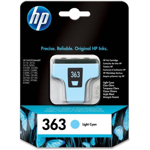 HP INK CARTRIDGE 363 LIGHT CYAN