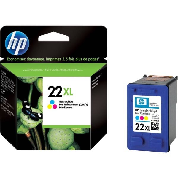 HP INK CARTRIDGE 22XL COLOUR