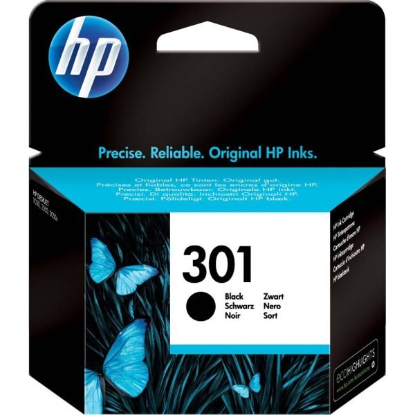 HP INK CARTRIDGE 301 BLACK
