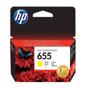 HP INK CARTRIDGE 655 YELLOW