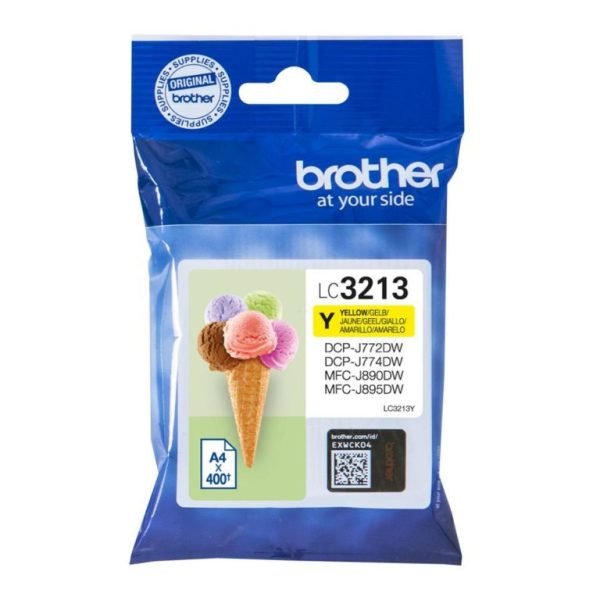 BROTHER INK CARTRIDGE LC3213 YELLOW
