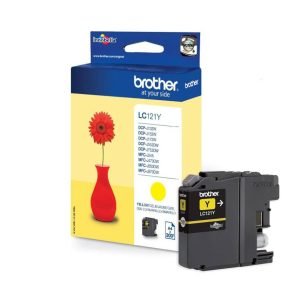 BROTHER INK CARTRIDGE LC121 YELLOW