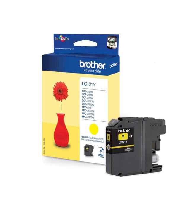 BROTHER INK CARTRIDGE LC121 YELLOW