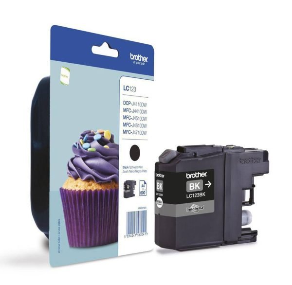 BROTHER INK CARTRIDGE LC123 BLACK
