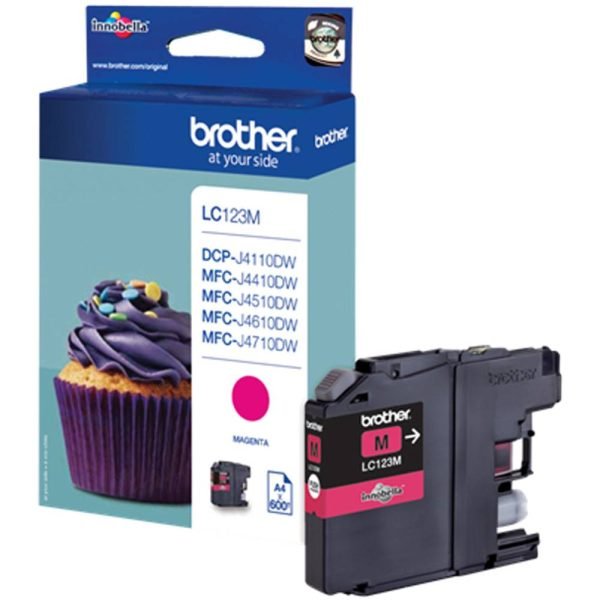 BROTHER INK CARTRIDGE LC123 MAGENTA
