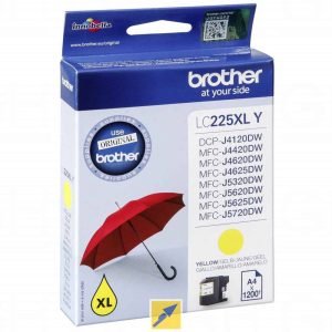 BROTHER INK CARTRIDGE LC225XL YELLOW