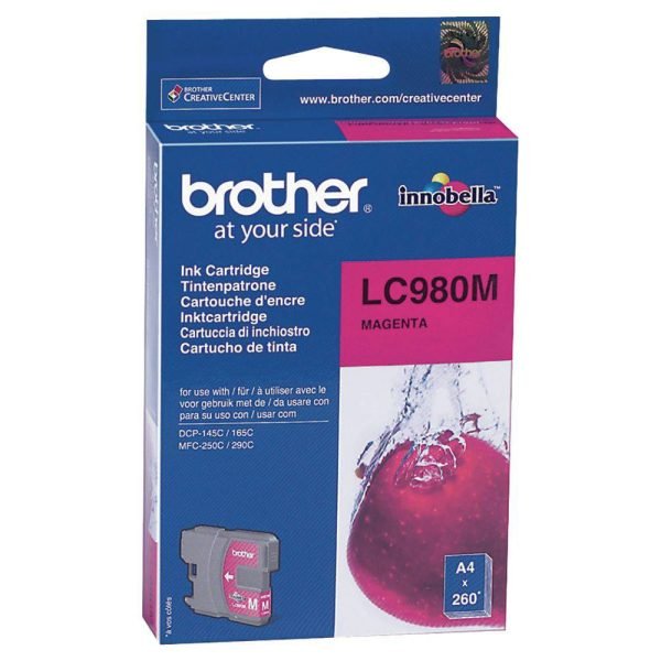 BROTHER INK CARTRIDGE LC980 MAGENTA