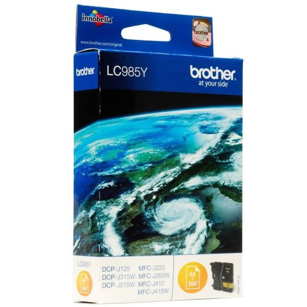 BROTHER INK CARTRIDGE LC985 YELLOW