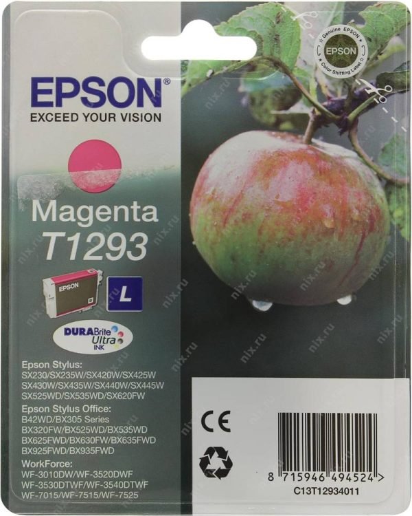 EPSON INK CARTRIDGE T1293 MAGENTA