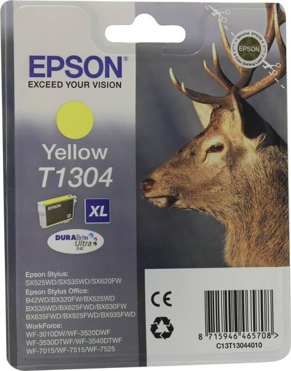 EPSON INK CARTRIDGE T1304 YELLOW