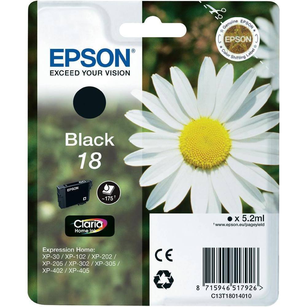 EPSON INK CARTRIDGE 18 BLACK