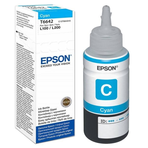EPSON INK CARTRIDGE T6642 CYAN