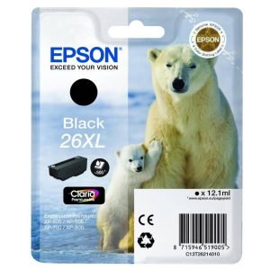 EPSON INK CARTRIDGE 26XL BLACK