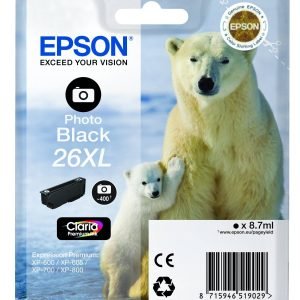 EPSON INK CARTRIDGE 26XL PHOTO BLACK