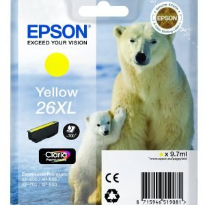 EPSON INK CARTRIDGE 26XL YELLOW