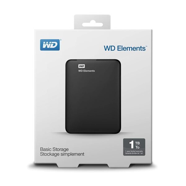 Western Digital Elements Portable 1TB USB 3.0 Black