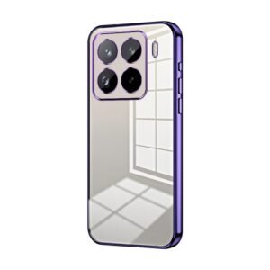Xiaomi 15 Pro Transparent Phone Case Purple