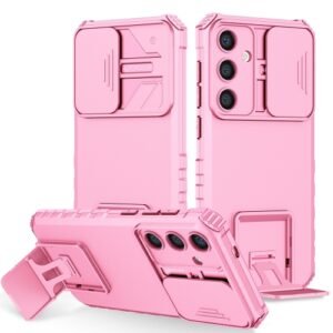 Samsung Galaxy S25 5G Holder Sliding Camshield Phone Case Pink