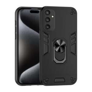 Samsung Galaxy S25 5G Metal Ring Holder Phone Case Black