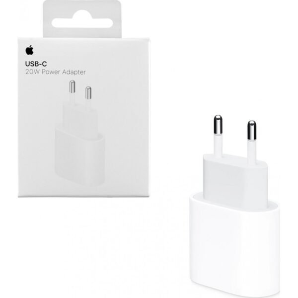 Apple Charger Without Cable with USB-C Port 20W White