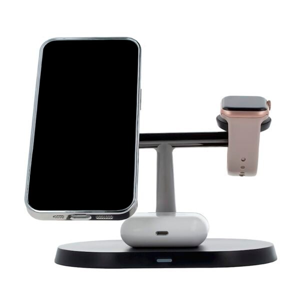 Maxlife MXWC-03 magnetic wireless charger 15W black 3in1 - Image 3