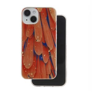 iPhone 14 Gold Glam Phone Case orange