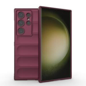 Samsung Galaxy S24 Ultra 5G Magic Shield Phone Case Wine Red