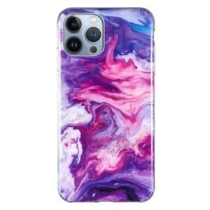 iPhone 15 Pro Max Marble Phone Case Purple