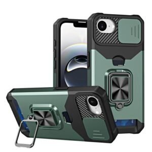 iPhone 16e Camera Shield Cover Phone Case Dark Green