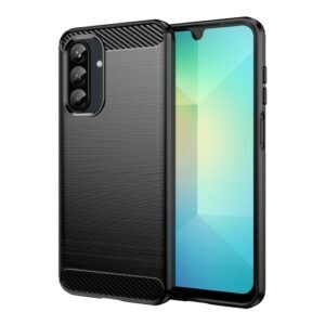 Samsung Galaxy A26 5G Carbon Fiber Phone Case Black
