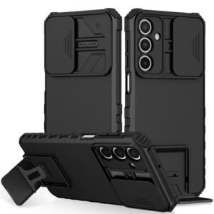 Samsung Galaxy A36 Holder Sliding Camshield Phone Case Black