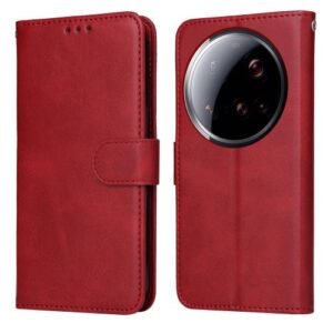 Xiaomi 15 Ultra Magnetic Flip Leather Phone Case Red