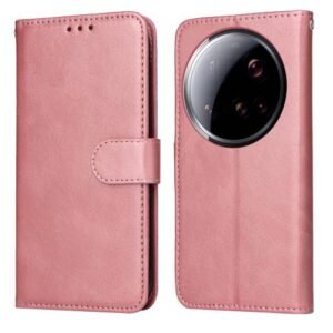 Xiaomi 15 Ultra Classic Flip Leather Phone Case Rose Gold