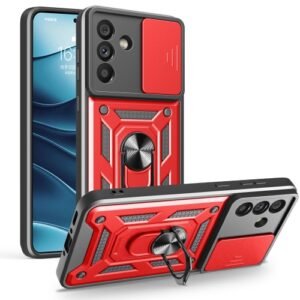Samsung Galaxy A56 5G Sliding Camera Cover Phone Case Red