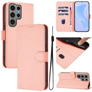 Samsung Galaxy S23 Ultra 5G Flip Leather Phone Case Pink