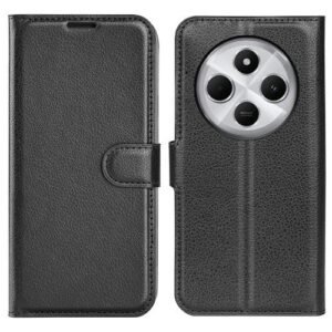 Xiaomi Redmi 14C 4G Flip Leather Phone Case with Holder Black