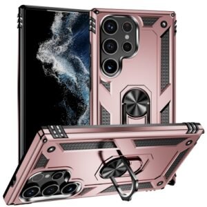 Samsung Galaxy S24 Ultra Case with Holder Rose Gold