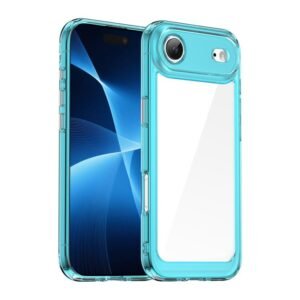 iPhone Air Colorful Phone Case Transparent Blue