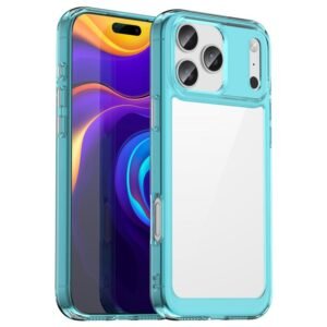 iPhone 17 Pro Max Colorful Phone Case Transparent Blue