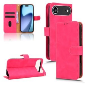 iPhone Air Magnetic Flip Leather Phone Case Rose Red