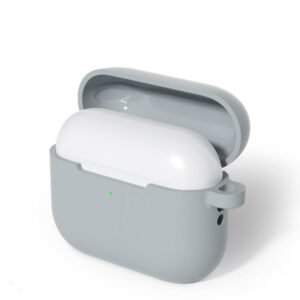 AirPods Pro 3 Silicone Earphone Protective Case with Hook Grey