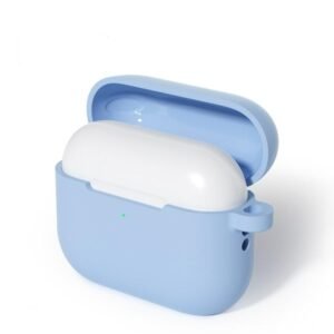 AirPods Pro 3 Silicone Earphone Protective Case with Hook Sky Blue
