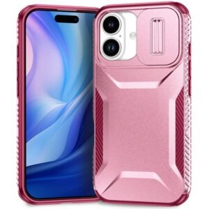 iPhone 17 Sliding Camshield Phone Case Pink & Rose Red