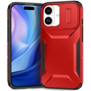 iPhone 17 Sliding Camshield Phone Case Red