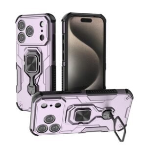 iPhone 17 Pro Metal Kickstand Phone Case Purple
