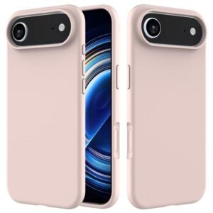 iPhone Air Solid Color Silicone Phone Case Sand Pink