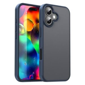 iPhone 17 Fanying Series Phone Case Cyan Blue