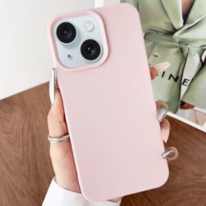 iPhone 15 Leather Phone Case Pink